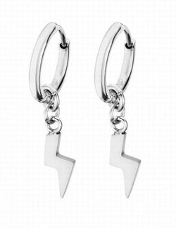 Pendientes Lotus aro con rayo