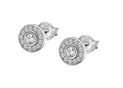 Pendientes Lotus Silver Round