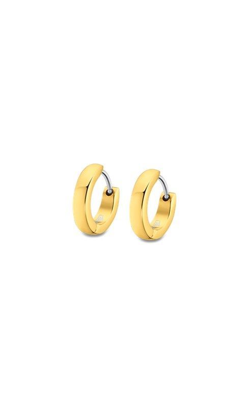 Pendientes Lotus Style LS2226 en acero chapado dorado