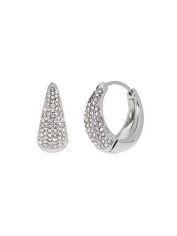 Pendientes Marea Acero C03101/AE Medio Aro Circonitas