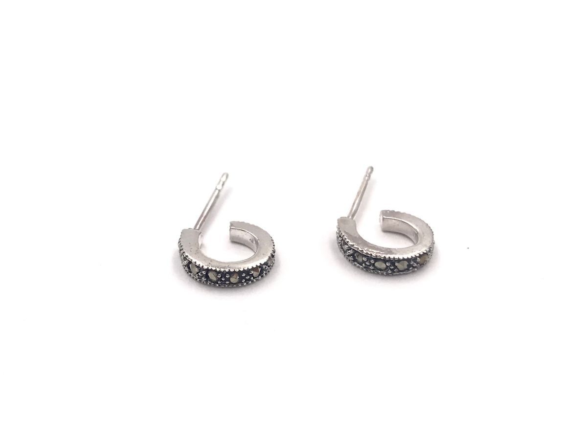 Pendientes Mini Aro Elegant de plata de ley