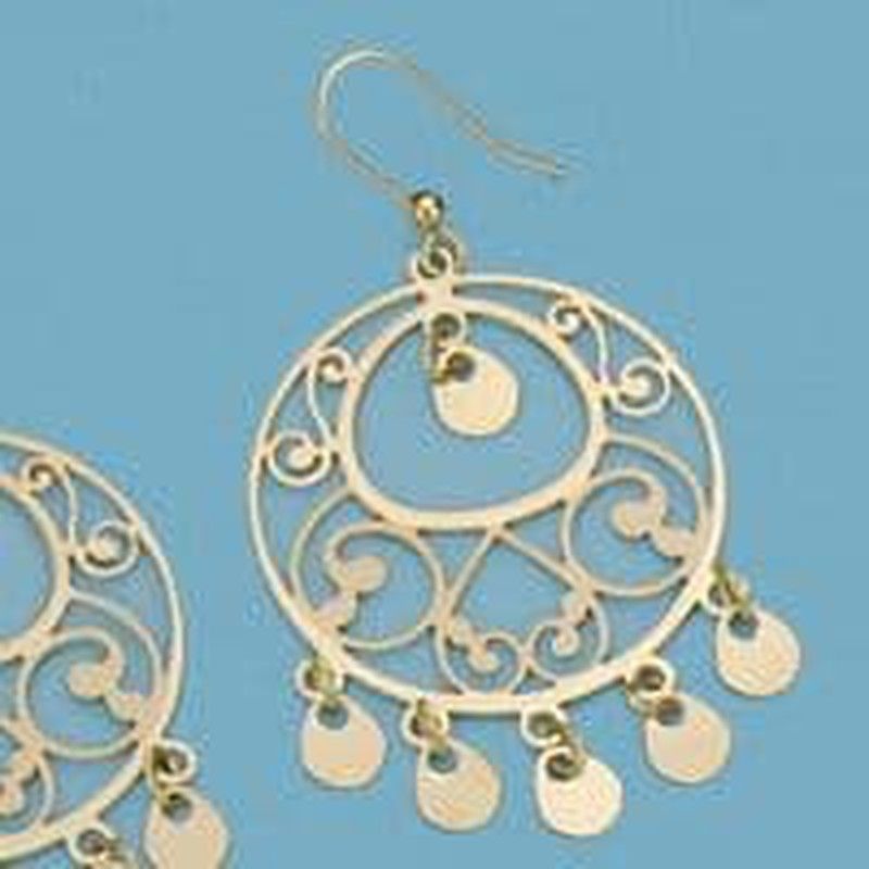 Pendientes Oro 18kts Aros Calados Motivo 7,20gr 19000074