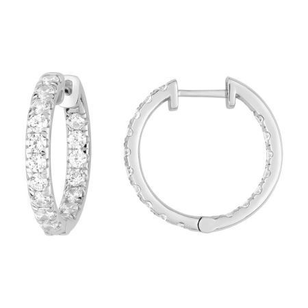 Pendientes Oro Blanco 18kts Argyor MRM (18)DS2026.21 Aro Diamantes Laboratorio 1,50ct