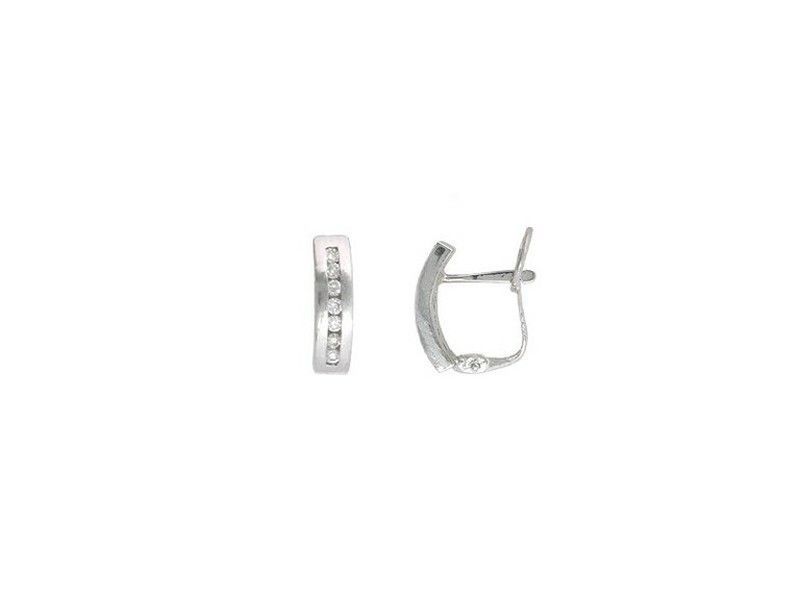 Pendientes Oro Blanco 18kts Diamantes Brillantes 0.24 cts 029411