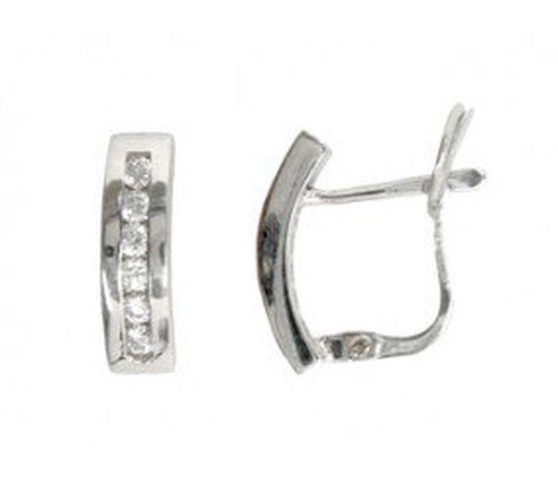 Pendientes Oro Blanco 18kts Diamantes Brillantes 0.36 cts 020097