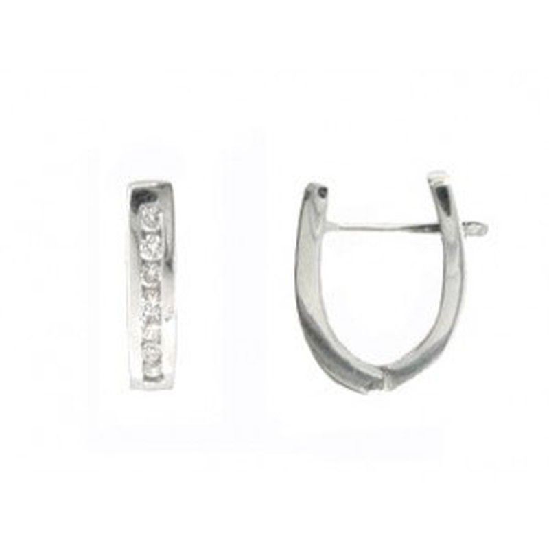Pendientes Oro Blanco 18kts Diamantes Brillantes 0.46 cts 025952