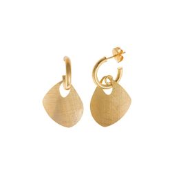 Pendientes plata de ley Gold Blanket