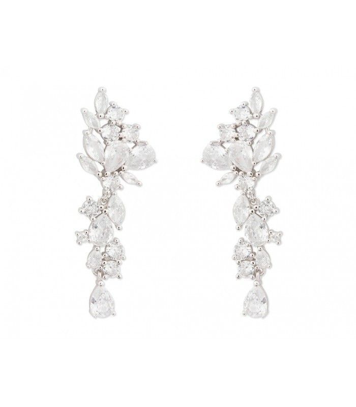 Pendientes Plata Liska LAD3102A Colgante Circonitas