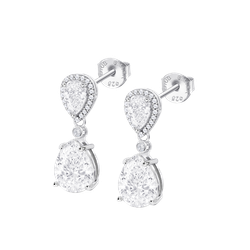 Pendientes Plata Lotus LP3788-4/1 Colgante Circonitas