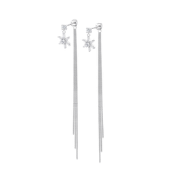 Pendientes Plata Lotus LP3801-4/1 Estrella Colgante Cadena