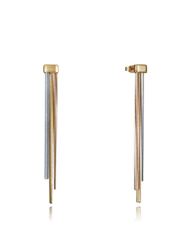 Pendientes Viceroy Acero Tricolor 7,5cm Mujer 75369E01019 Cadena Serpiente