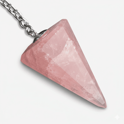 Péndulo de Cuarzo Rosa