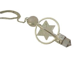 Péndulo Estrella Cuarzo Rosa