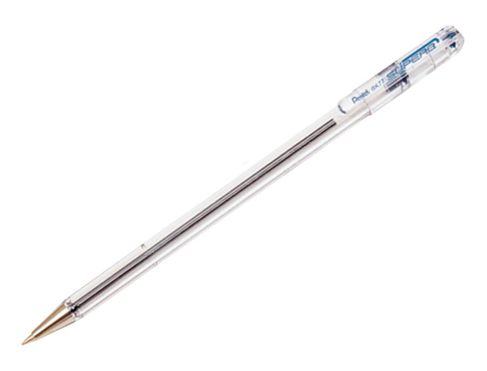 PENTEL Boligrafo Superb BK 77 Azul Trazo 0.25mm Punta metálica BK77-C