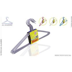 Percha Alambre Forro Set 10 Ref.08710