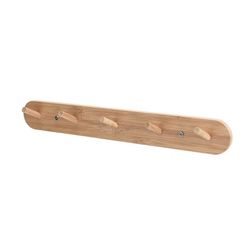 Percha Bambu Pared 5 Ganchos Habitex