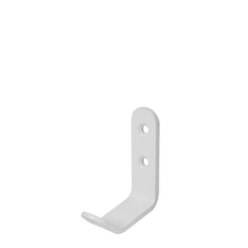 Percha metálica. Percha Met. Sencilla Blanca 60 Mm