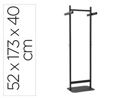 Perchero metalico maul salsa 8 colgadores color negro 520x1730x400 mm