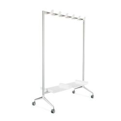 Perchero TEN para perchas con ruedas. 174 x 120 x 53 cm.