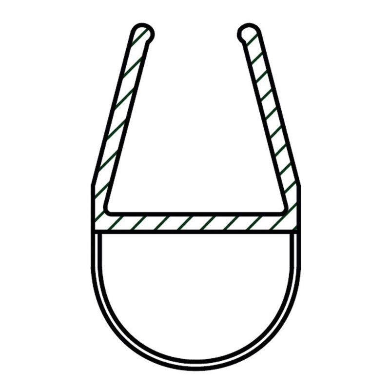 Perfil recambio para mampara. Perfil 2 Metros Burbuja Mampara 8/10Mm