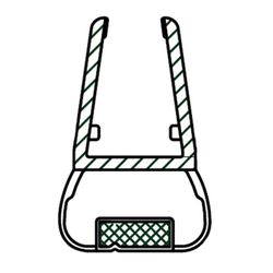 Perfil recambio para mampara. Perfil 2 Metros Magnético 180º 6/8Mm .