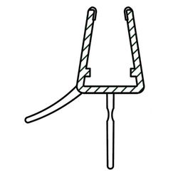 Perfil recambio para mampara. Perfil 2 Metros Vierteagua 11,5Mm  6/8Mm