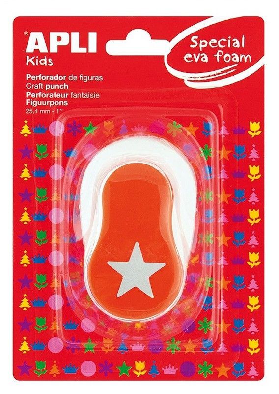 Perforadora papel y goma EVA Estrella 25,4 mm