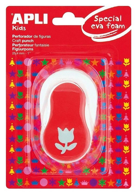 Perforadora papel y goma EVA Túlipan 25,4 mm