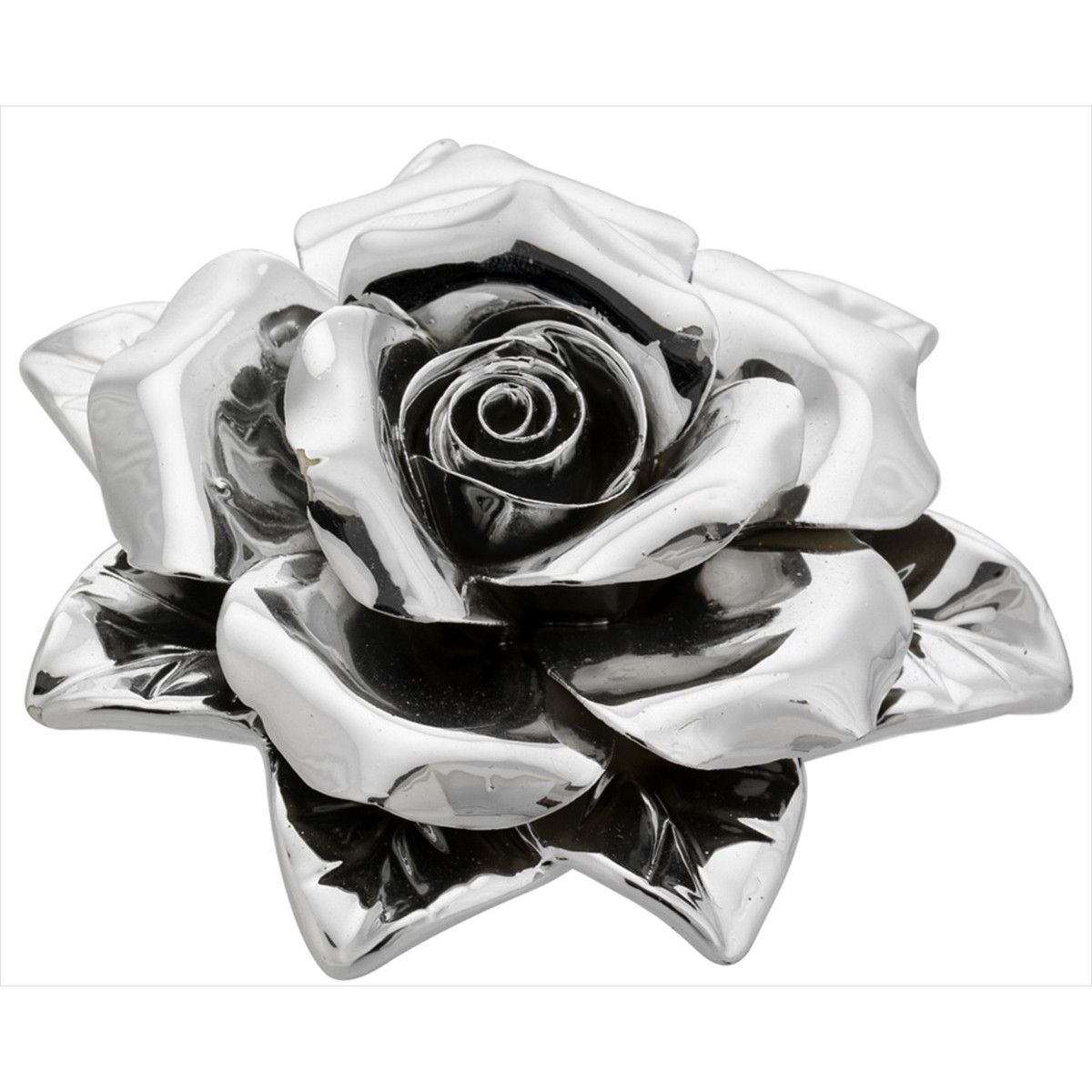 Perfumador latón 10cm 1821-01 Flor plateada