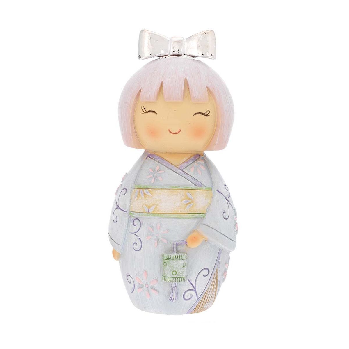 Perfumador Muñeca Kokeshi Cerámica 12.5cm 2111-02G Lampara