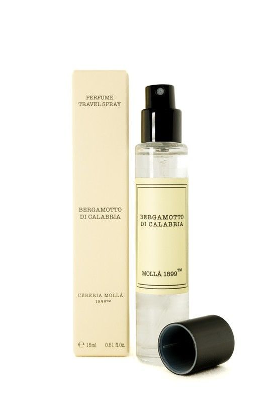 Perfume Travel Spray Bergamotto di Calabria. Colección Boutique Tienda CERERIA MOLLA 1899