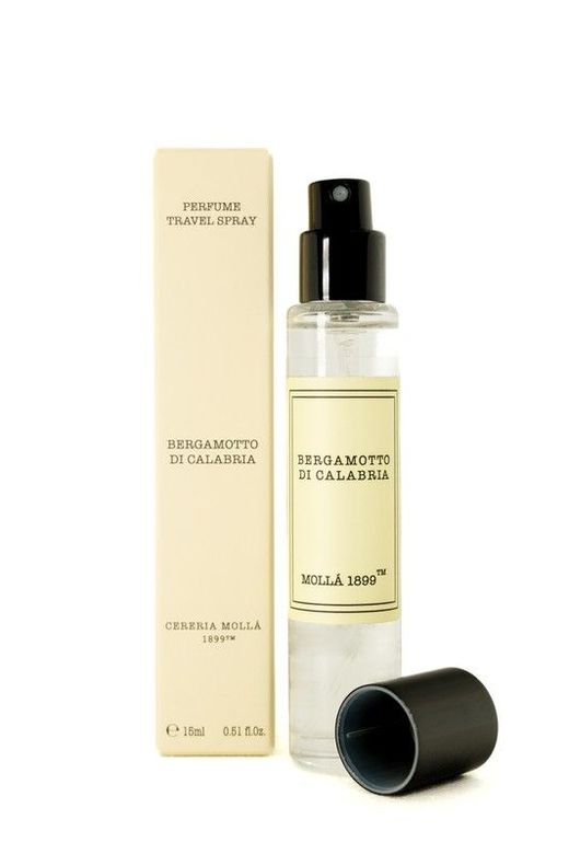 Perfume Travel Spray Bergamotto di Calabria. Colección Boutique Tienda CERERIA MOLLA 1899