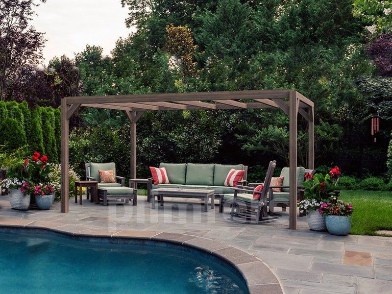 Pergola de madera Laminada ALICANTE GL24h + tornilleria INCLUIDA