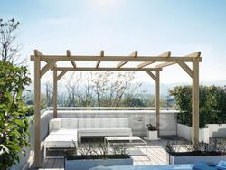 Pergola de madera Laminada SITGES GL24h + tornilleria INCLUIDA