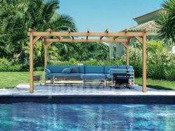 Pergola de madera Laminada VALENCIA GL24h + tornilleria INCLUIDA
