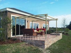 Pergola de madera maciza ALMERIA con madera tratada autoclave A4