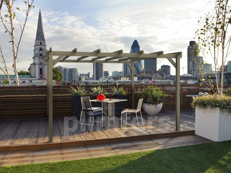 Pergola de madera Maciza MADRID con tratamiento Autoclave A4 + Tornilleria INCLUIDA