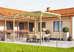 Pergola de madera Maciza MATARO con tratamiento Autoclave A4 + tornilleria INCLUIDA
