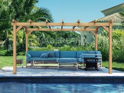 Pérgola madera de abeto laminada modelo Valencia