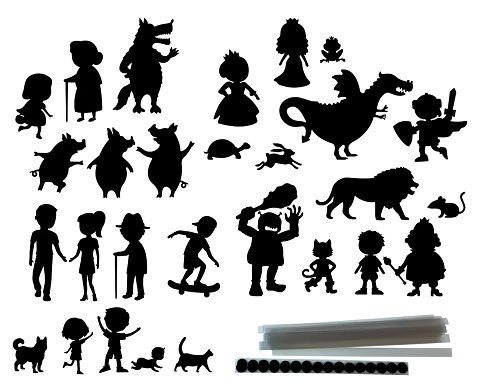 Personajes de cuentos sombras