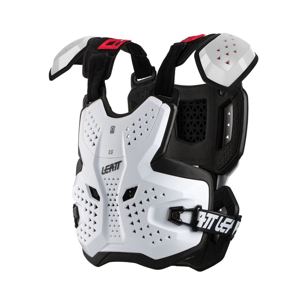 🤍🛡️ Peto Leatt 3.5 Pro Blanco | Protección Ligera y Estilo Premium para MTB & Moto 🚵‍♂️🏍️✨