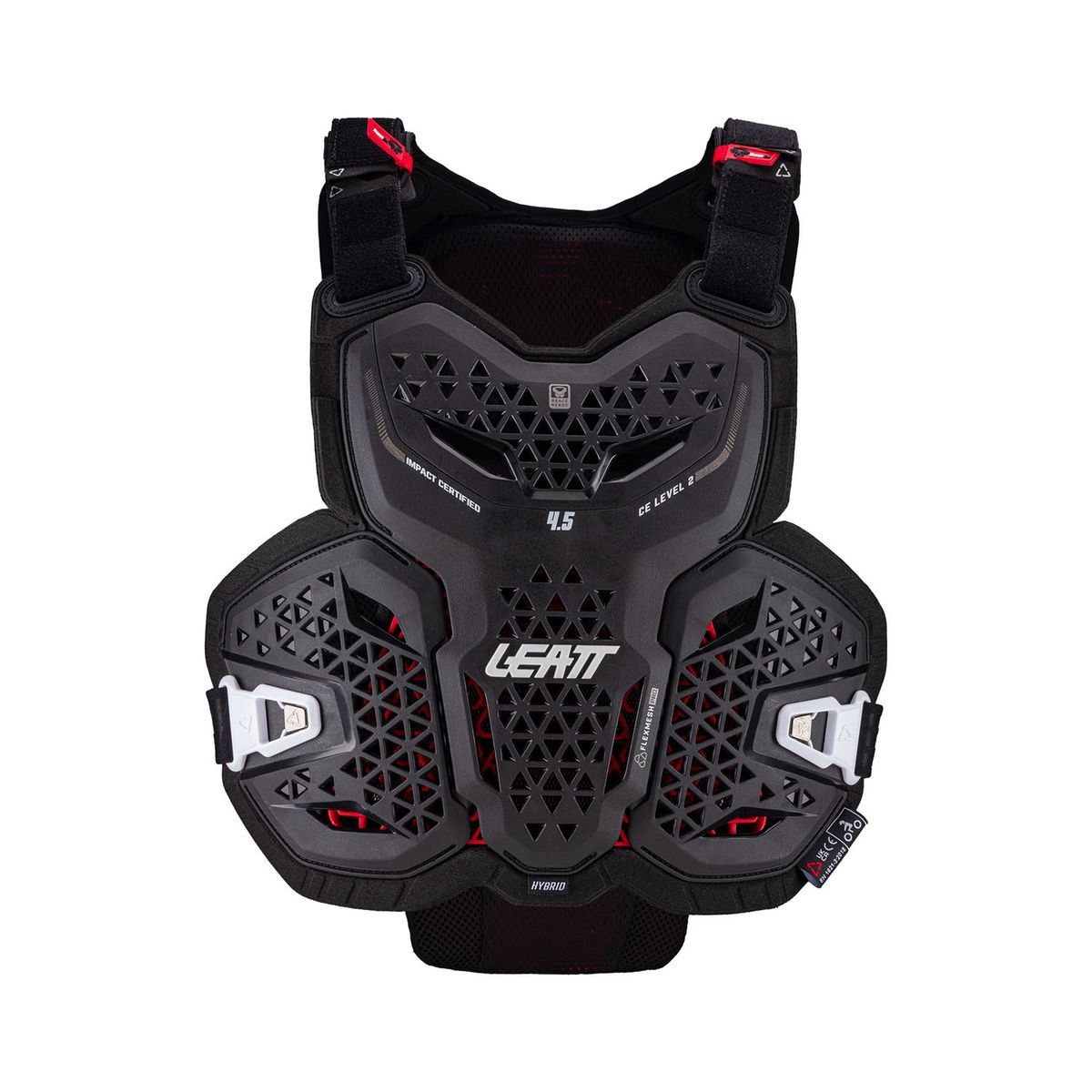 🛡️ Peto Leatt 4.5 Hybrid #S/M (160–172 cm) – Black | Protección Premium para Riders 🏁
