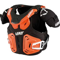 🧡🛡️ Peto y Collarín Leatt Fusion 2.0 Jr Naranja – Protección Todo en Uno para Jóvenes Riders 🚵‍♂️✨