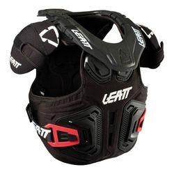 🛡️🚵‍♂️💥 Peto y Collarín Leatt Fusión 2.0 Jr Negro – Protección Total para Jóvenes Atletas