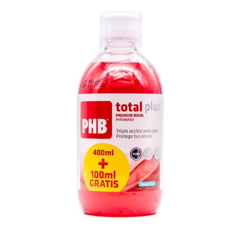 Phb enjuague bucal total plus 400+100ml