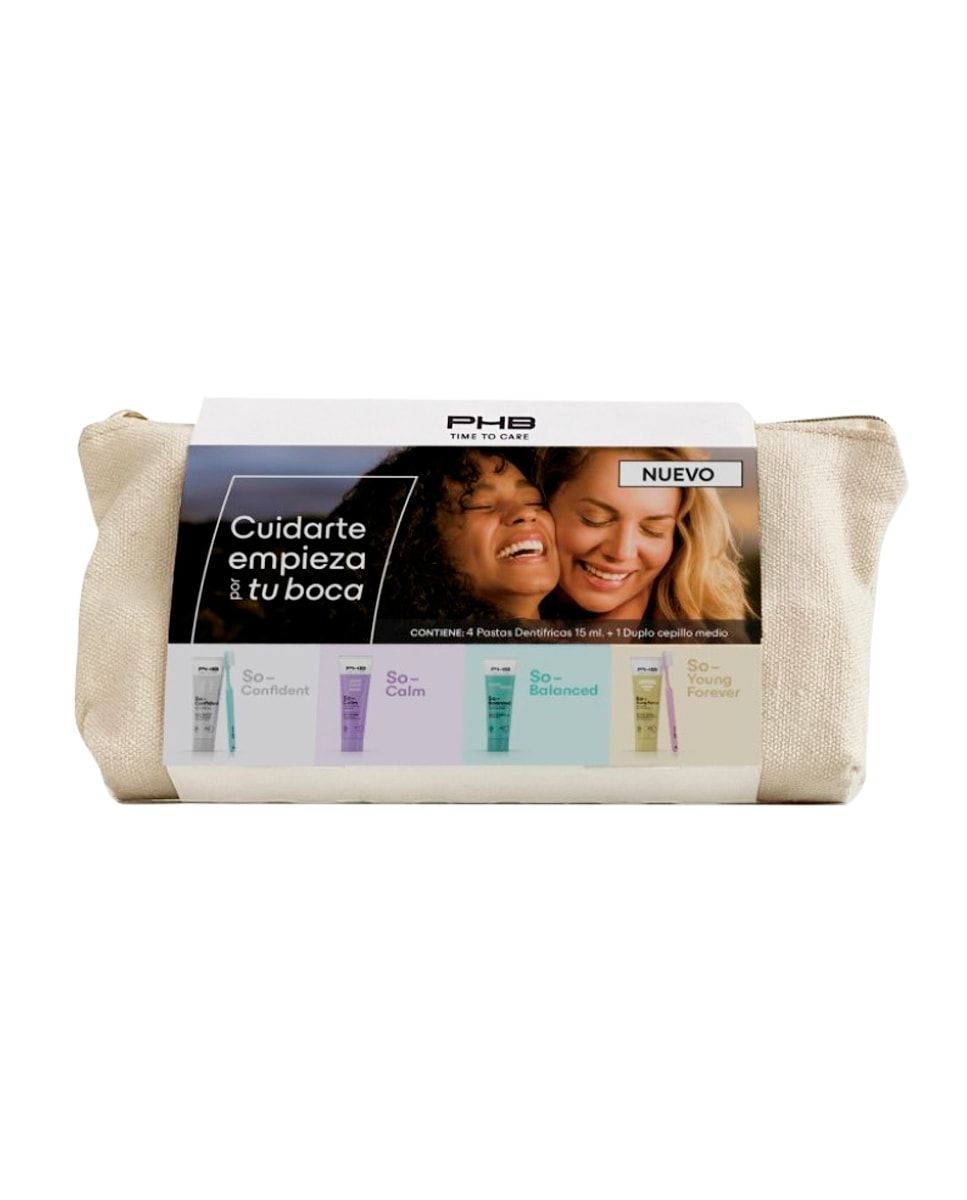 PHB Neceser PHB Time To Care 4 Pastas + 2 Cepillos