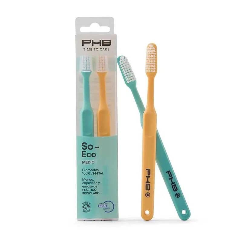 PHB So-Eco 2 Cepillos de Dientes Medio
