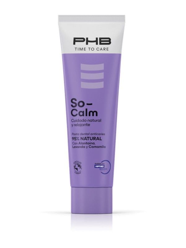 PHB Time To Care So-Calm Pasta Dentifrica Natural y Relajante Con Alantoina, Lavanda y Camomilla