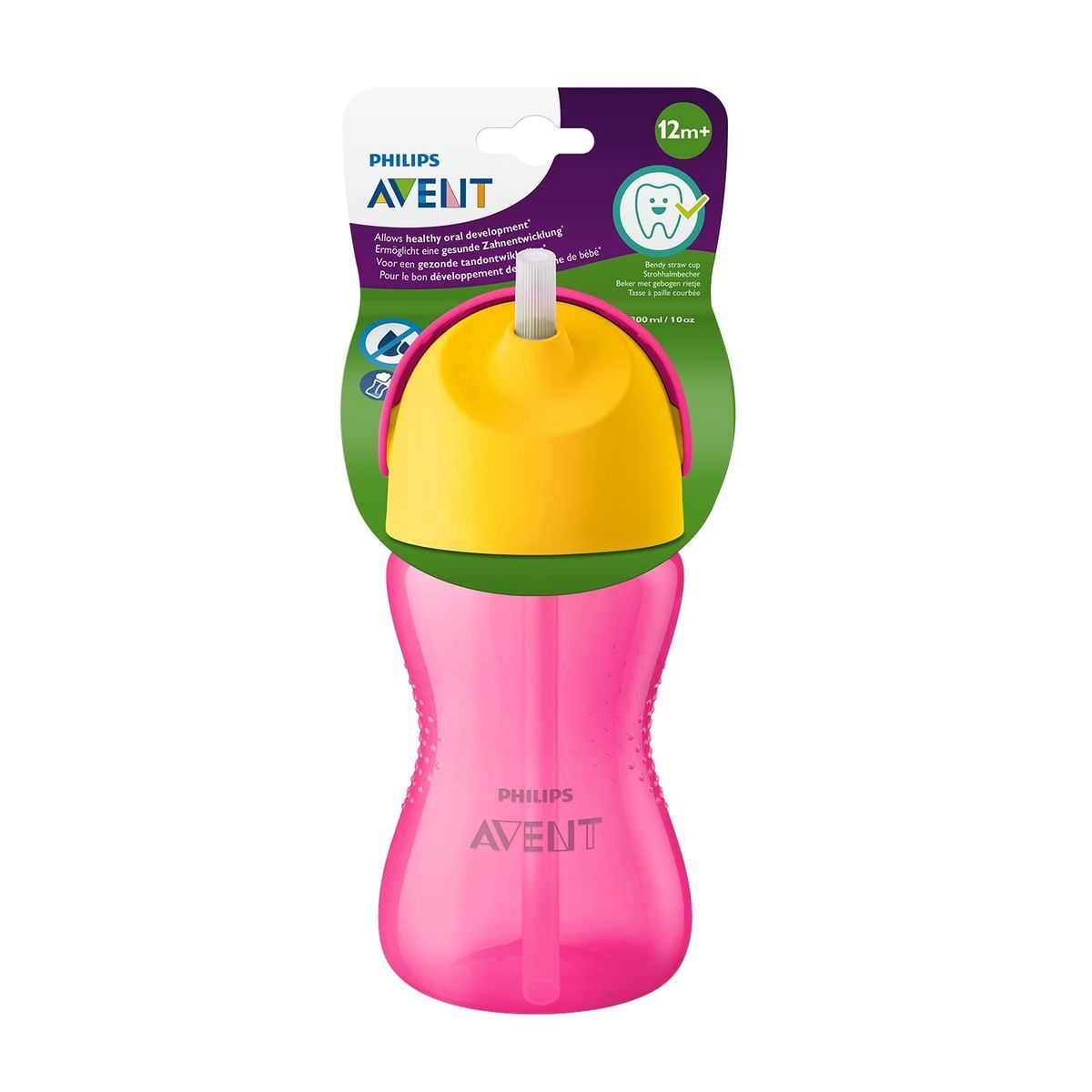 Philips Avent Vaso Con Pajita 300ml +12 Meses Niña