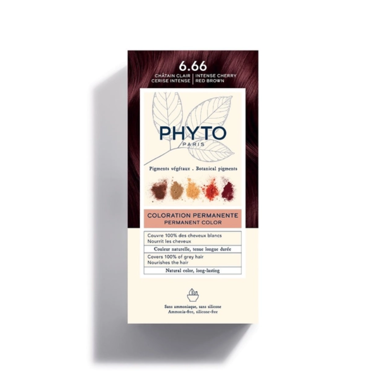 Phyto Hair Color 6.66 Castaño Claro Cereza Intenso